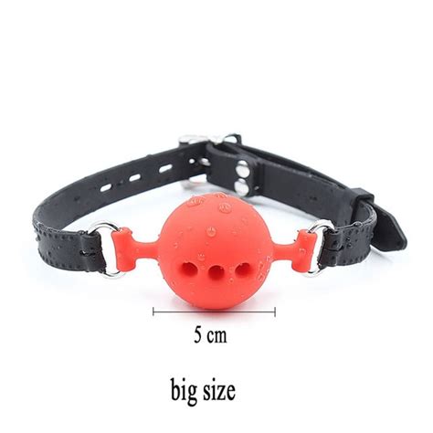 Full Silicone Breathable Ball Gag Bondage Open Mouth Gags Sex Toys For