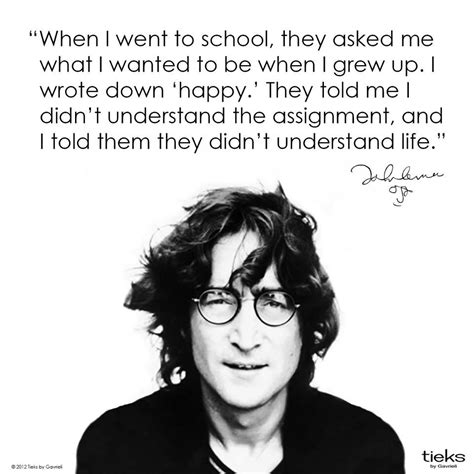 Happy John Lennon Quotes John Lennon Lennon