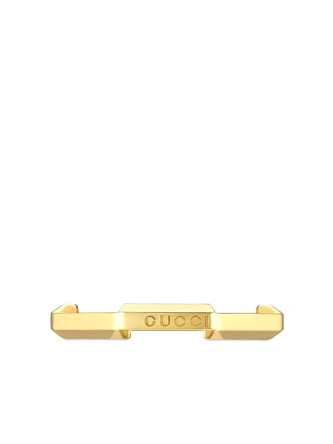 Gucci 18kt Yellow Gold Link To Love Mirrored Ring Modesens