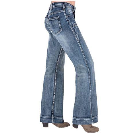 Cowgirl Tuff Just Tuff Breathe Wide Leg Womens Jeans