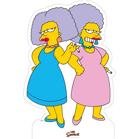 The Simpsons Selma And Patty Cardboard Stand Up The Simpsons Simpsons