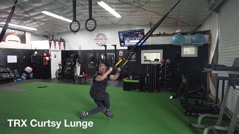 Trx Curtsy Lunge Form Video Youtube
