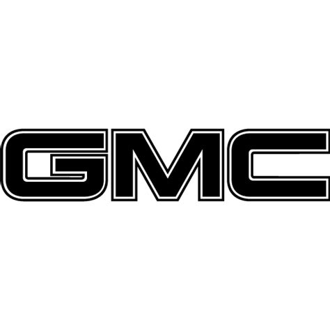 White GMC Logo LogoDix