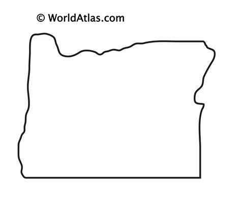 Oregon Outline Map