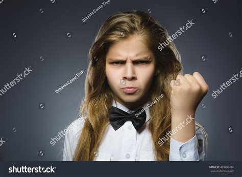 Angry Girl Hand Yelling Isolated On Stock Photo 453800494 Shutterstock