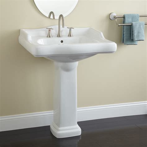 Kelston® pedestal bathroom sink with 4 centerset faucet holes. Various Models of Bathroom Sink - InspirationSeek.com