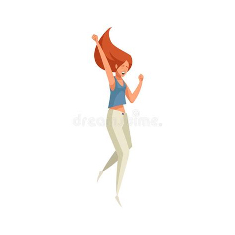 Dancing Woman Illustration Stock Vector Illustration Of White 217639600