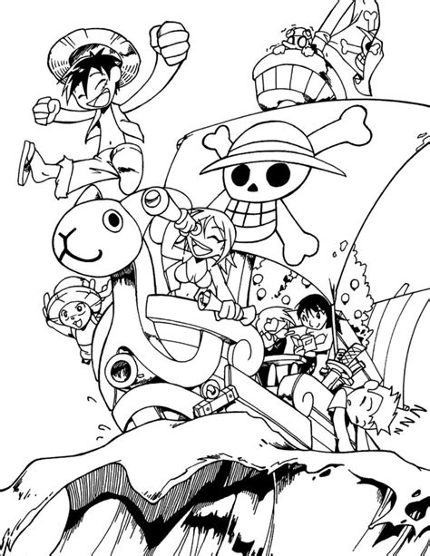 Coloriage One Pièce À Imprimer Gratuit Coloriage One Piece 20