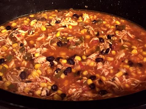 Easy Mexican Chicken Tortilla Soup Crock Pot 5 Ingredient Recipe