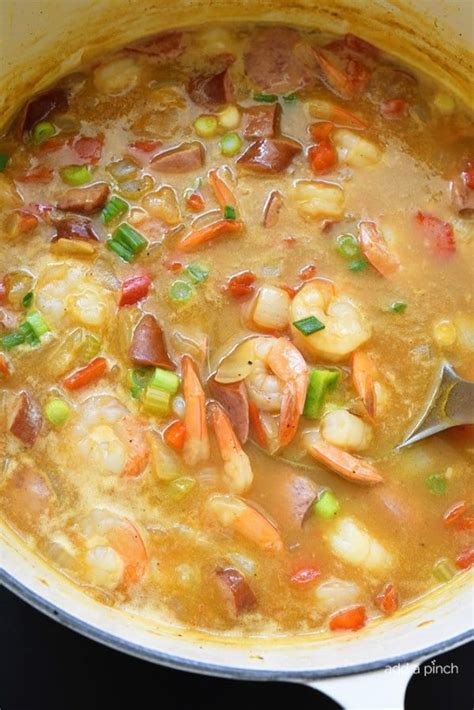 Easy Shrimp And Sausage Gumbo Recipe Add A Pinch