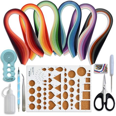 Juya Paper Quilling Kits With 30 Colors 600 Strips And 8 Tools Paper