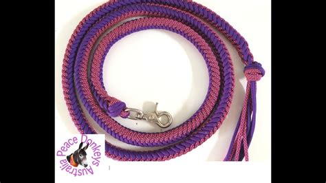 I havent been on for about a year but you know. How to make paracord round braid reins - 8 strands with ...