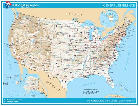 Geographical Usa Map