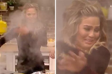 Chrissy Teigen Sets Fire To TV Set As It Is Announced The Show Is Cancelled Daily Star