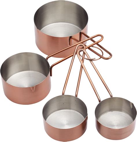 Masterclass Measuring Cups Copper Effect Measuring Cups For Baking