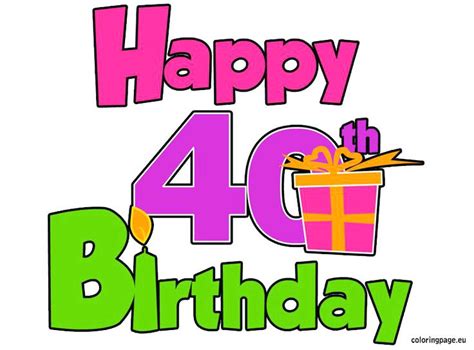 21st birthday quotes, 30th, 40th and 50th. 40th Birthday Clipart | Free download on ClipArtMag