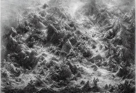 The Deluge An Engraving By Gustave Dore Stable Diffusion Openart