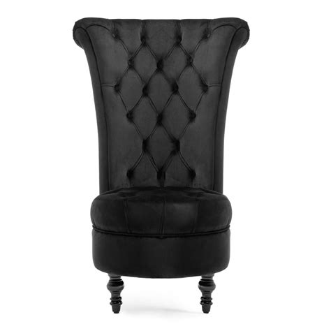 Belleze Modern Gothic Style Velvet Accent Chair Elegant Seating With