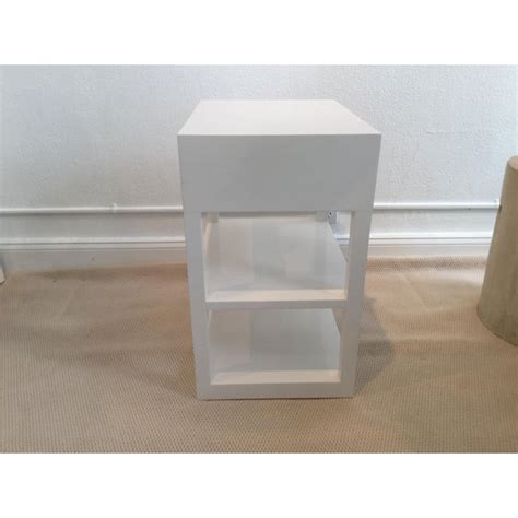 Modern White Side Tablebedside Table Chairish