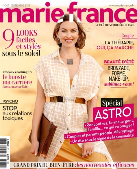 Marie France Août 2018 Couverture Concerto No1 Mariefrance