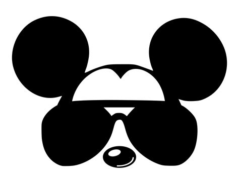 Mickey Mouse Silhouette Svg