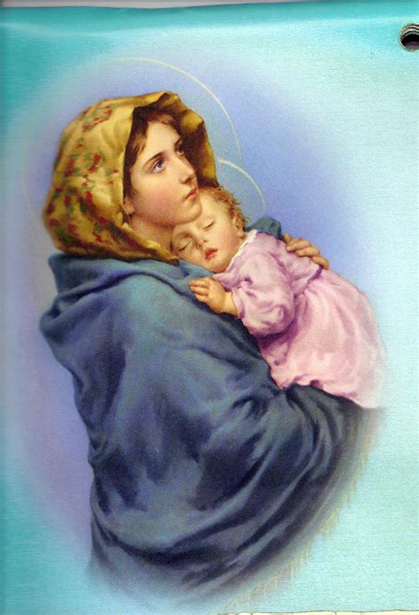 Compartiendo Por Amor Virgen María Y El Niño Jesús