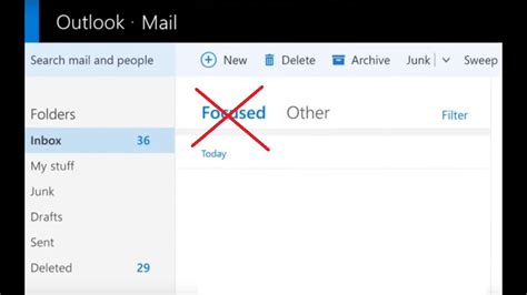 How To Remove Or Disable Focused Inbox In Outlook And Hotmail Youtube