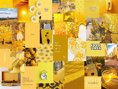 Yellow Collage Wallpaper