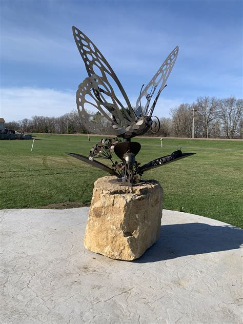 Butterfly Sculpture Old Highway 61