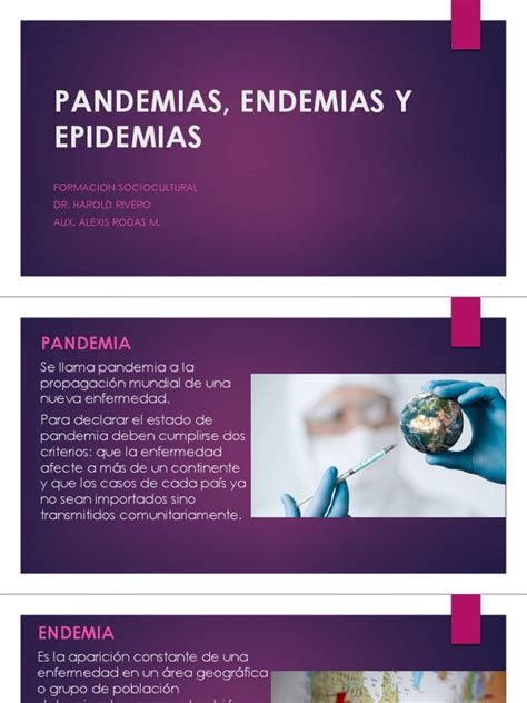 Pandemias Endemias Y Epidemias Pdf