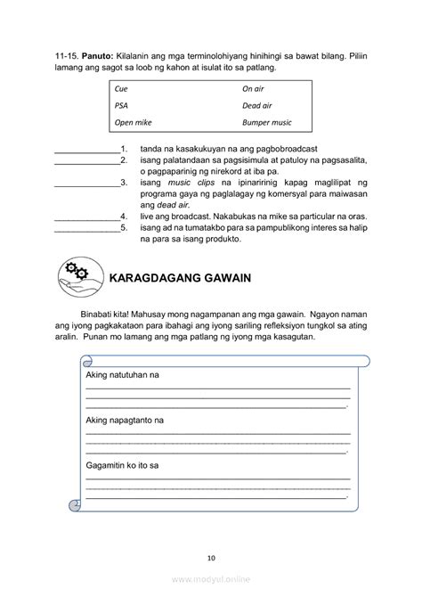 Filipino Ika Apat Na Markahanmodyul Mga Hakbang Sa Pagsasagawa Ng