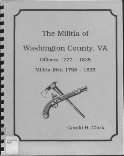 The Militia Of Washington County Virginia Officers 1777 1835