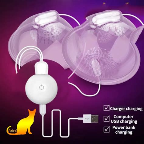 【discreet Packaging】nipples Sucking 10 Frequency Vibration Massager Double Suction Sex Toys