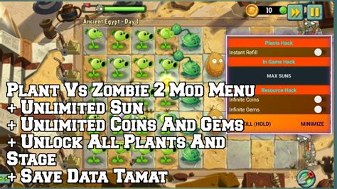 Plant Vs Zombie 2 Mod Menu
