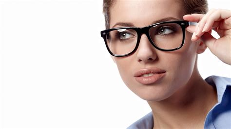 Glasses Brunette Face Closeup Wallpapers Hd Desktop