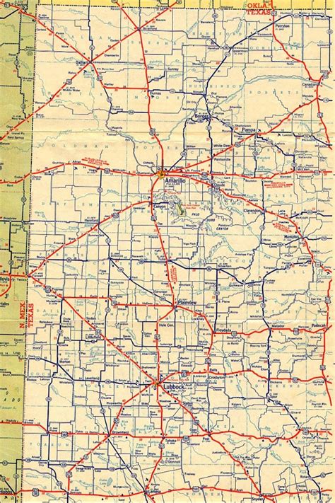 Texasfreeway Statewide Historic Information Old Road Maps Texas