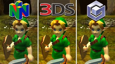 The Legend Of Zelda Ocarina Of Time 1998 N64 Vs 3ds Vs Gamecube