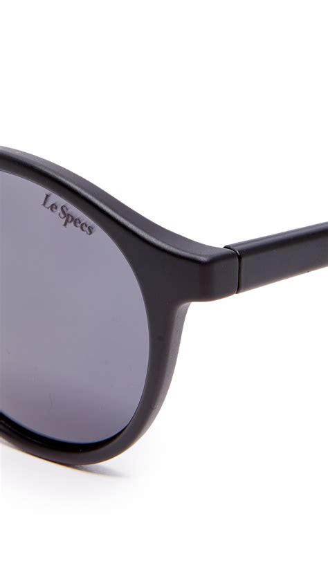 Le Specs Paradox Sunglasses In Matte Black Smoke Mono Modesens
