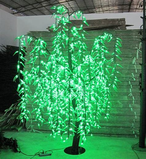 Led Willow Tree Light Led 1296bpcs Leds 2m66ft Green Color Rainproof