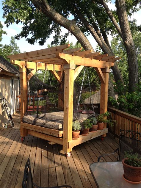 Pin By Eric Spring On Almost Done Casa Bed Pergola Patio Outdoor