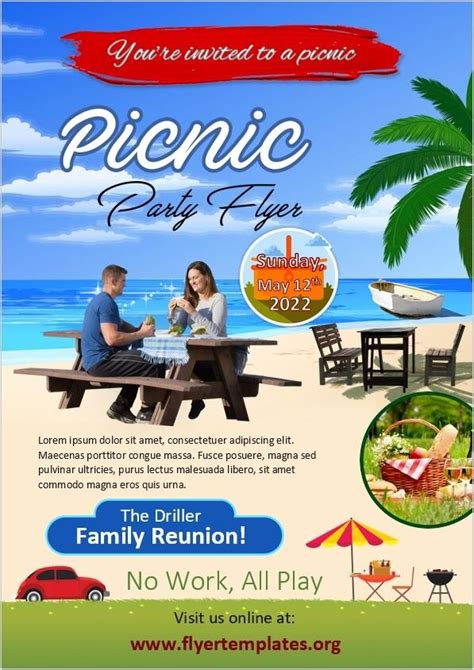 Picnic Party Flyer Templates Flyer Templates