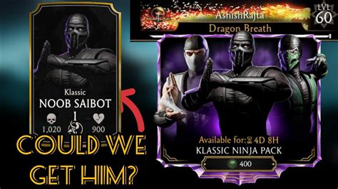 Mk Mobile Huge Klassic Ninja Pack Openings Hunting For Klassic Noob