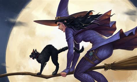Flying Witch By Schastlivaya Ch On Deviantart