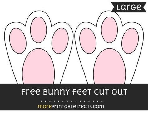 Easter bunny feet printable for personal use only @theidearoom.net. Pin on Easter Printables