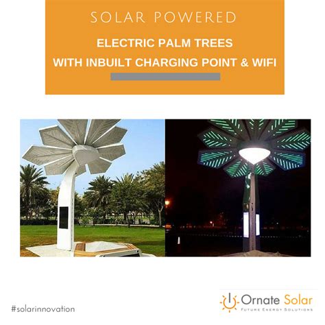 Solar Innovation Solar Powered Palm Trees On The Street That Provide