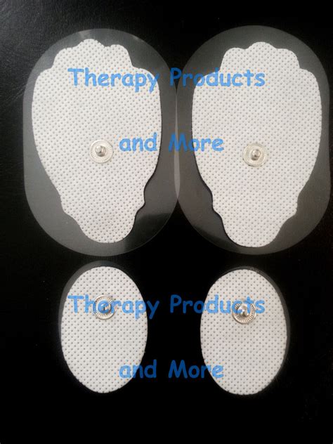 Replacement Electrode Pads Combo2 Lg 2 Sm Oval For Eliking Digital Massager Ebay