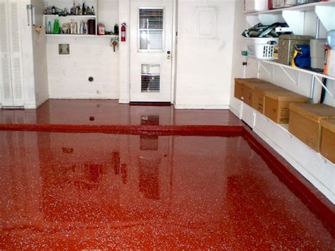 Its A Bit Daring But Every Client Who Ordered A Red Epoxy Garage Floor