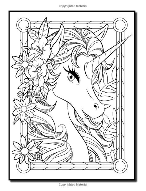Finally, flip through again and the pages are normal again. Amazon.com: Unicorn Coloring Book: An Adult Coloring Book ...