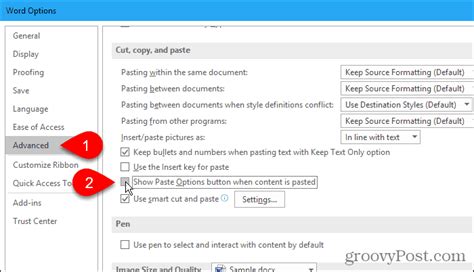 How To Remove The Annoying Paste Box From Microsoft Word Groovypost