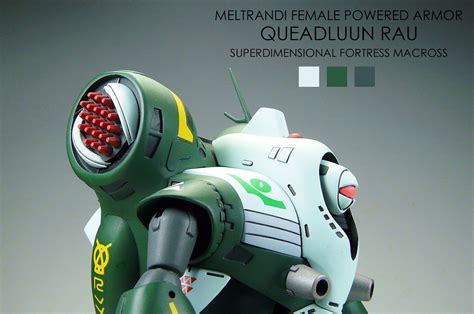 Bandai 1144 Queadluun Rau Female Power Armor From Macross Ready For